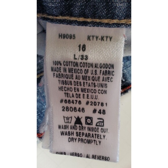 Tommy Hilfiger Jeans Women's Sz 16 KTY-KTY Blue Denim L/33 Med Wash Y2K 2000s - Picture 5 of 15
